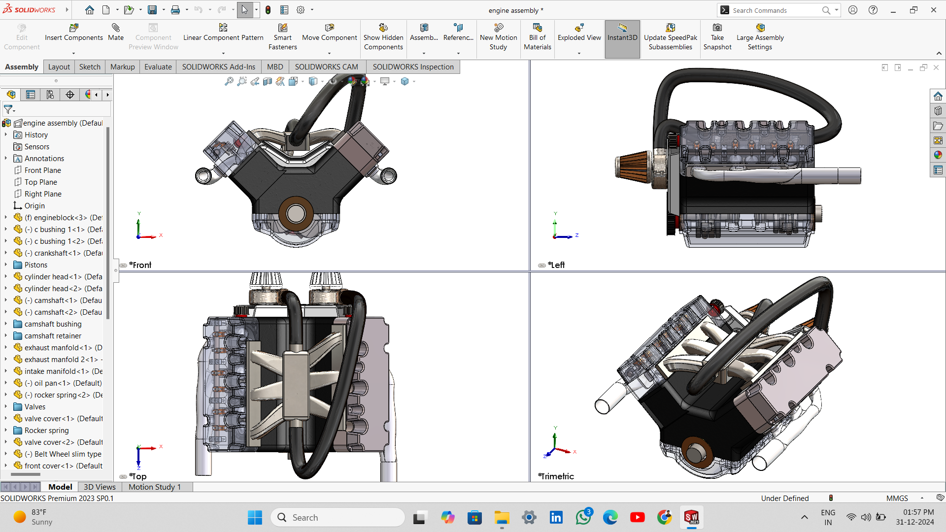 涡轮增压 V6 发动机